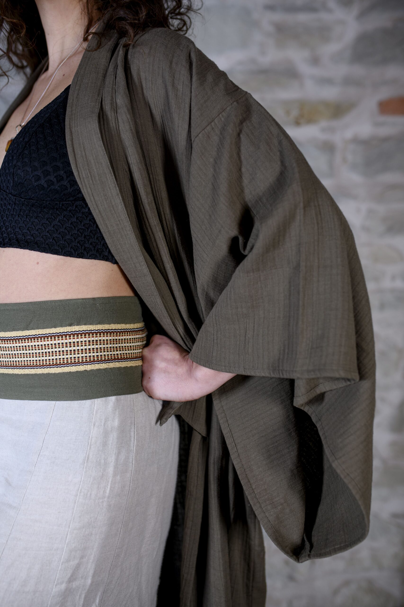 KIMONO HAMA - VERDE BOSCO - immagine 2