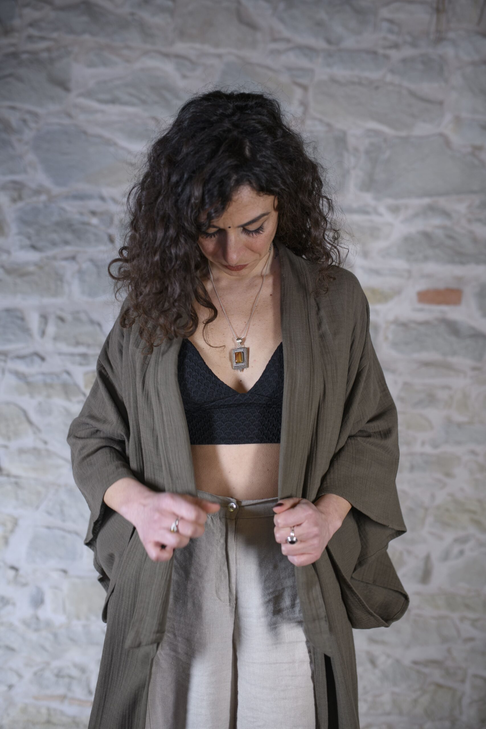 KIMONO HAMA - VERDE BOSCO - immagine 6