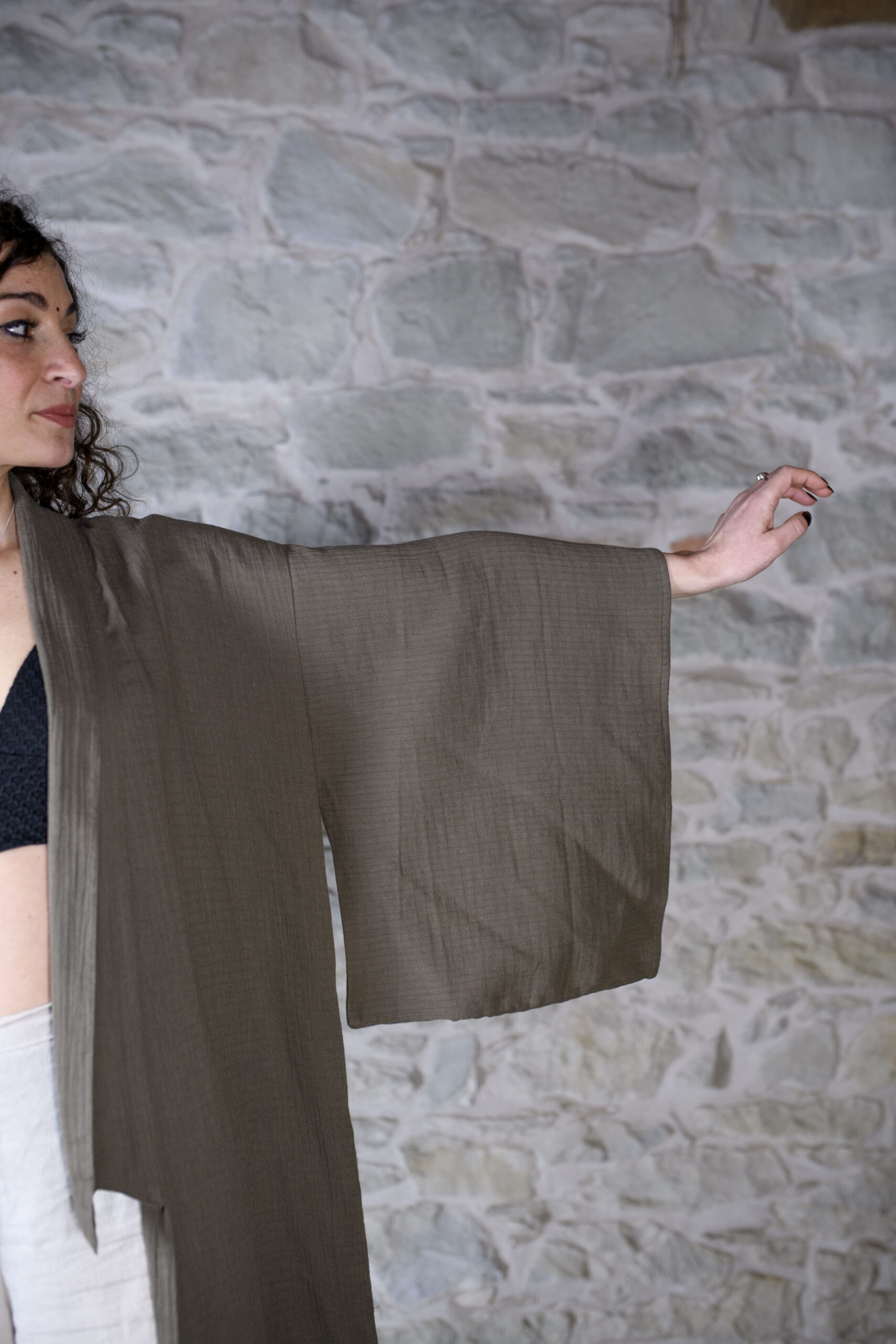 KIMONO HAMA - VERDE BOSCO - immagine 3