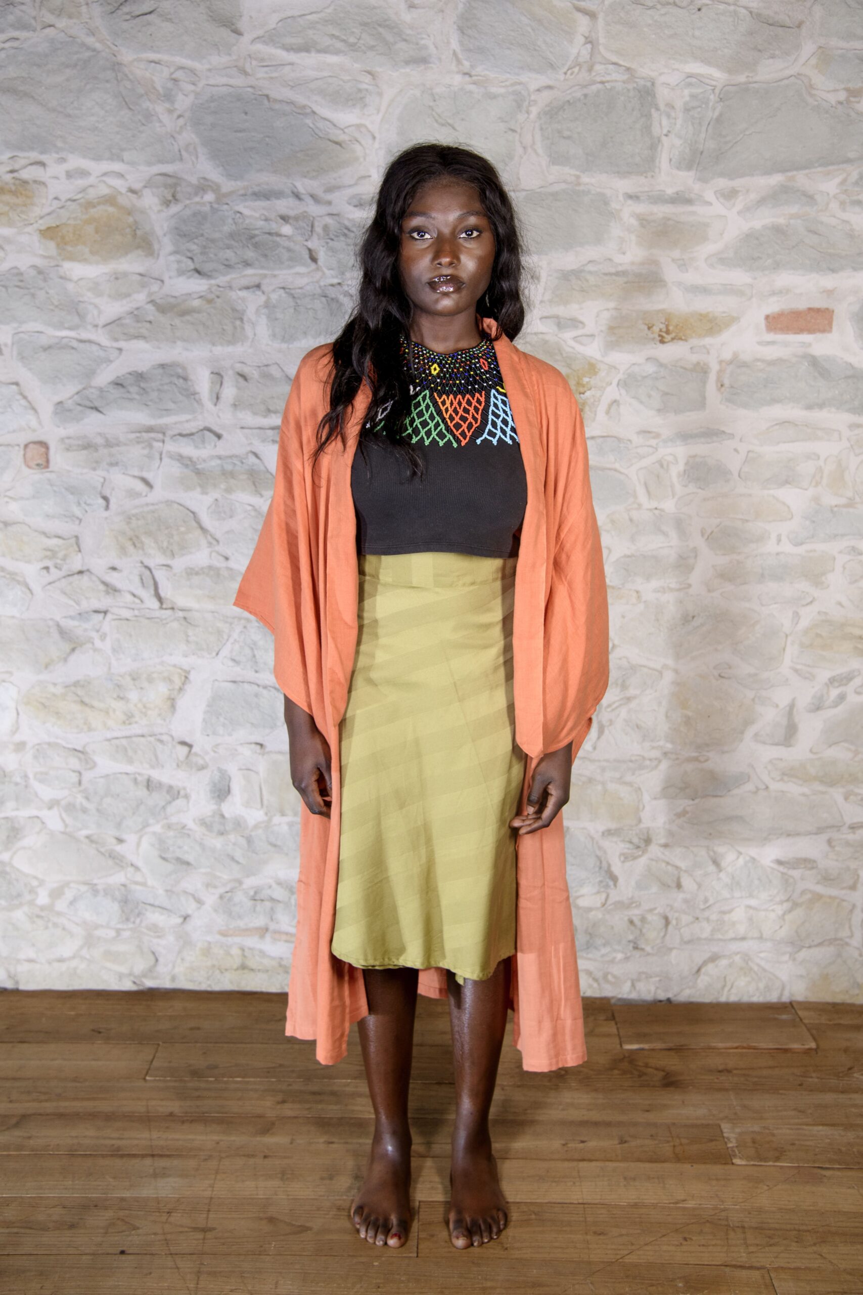 KIMONO HAMA - SALMONE - immagine 3