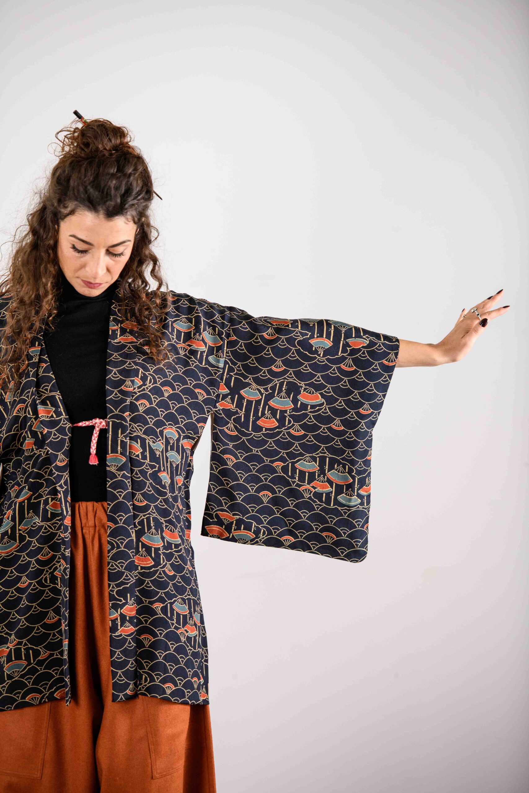 Giacca giapponese Haori 'Kaze' – Respiro 呼吸 - immagine 3