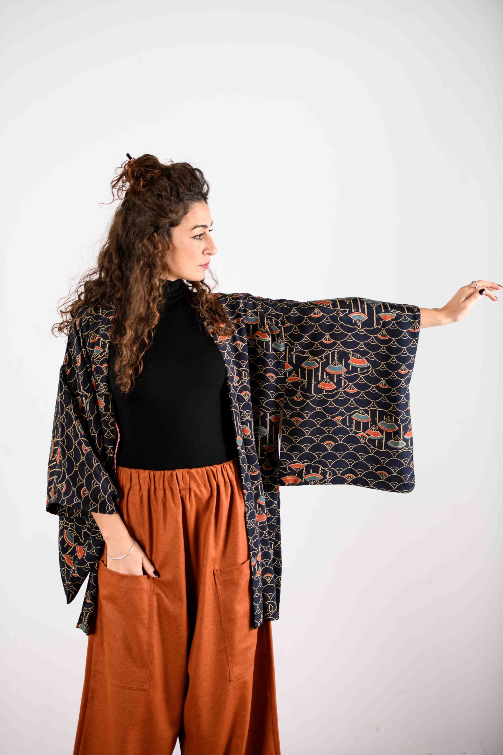 Giacca giapponese Haori 'Kaze' – Respiro 呼吸 - immagine 4