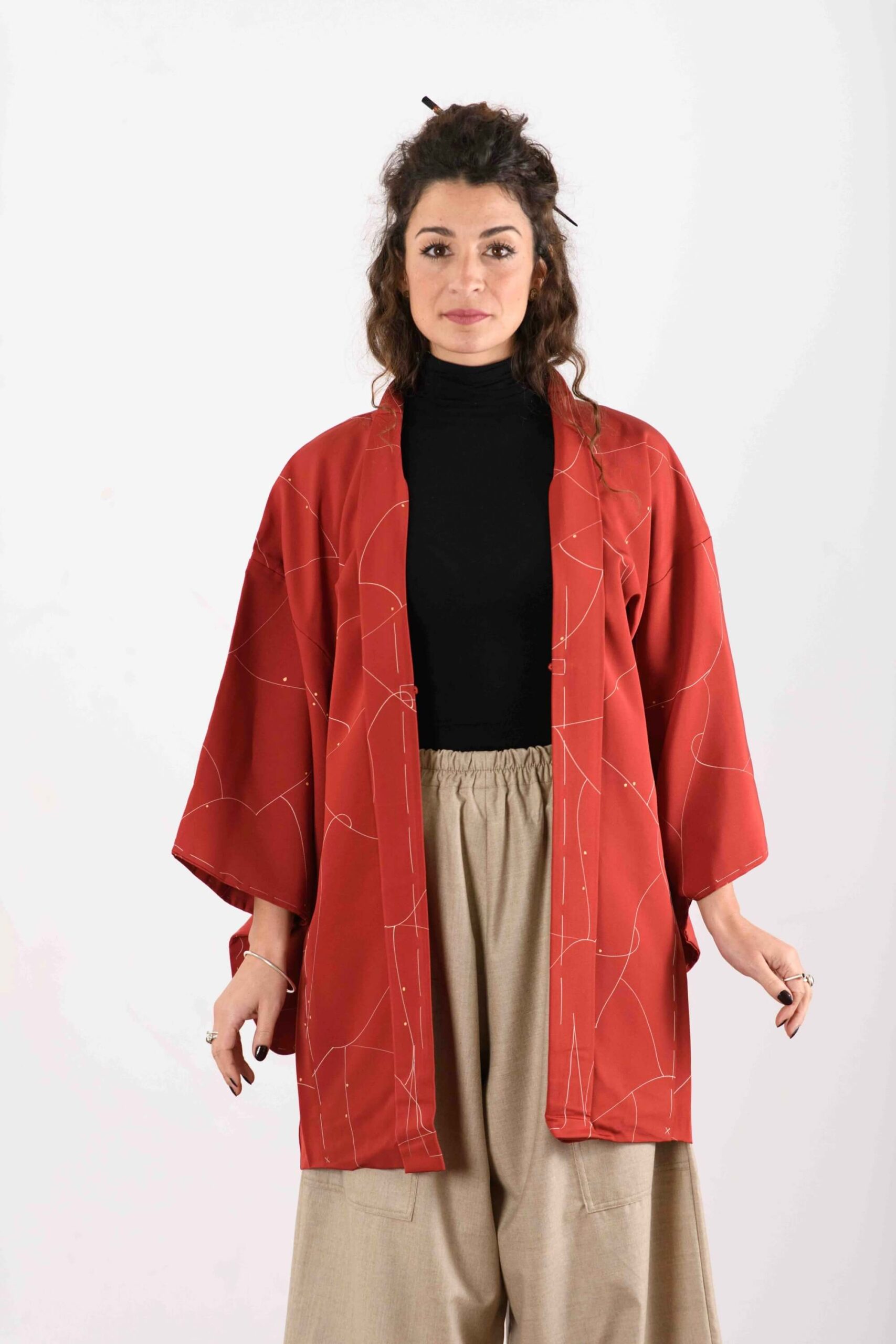 Giacca giapponese Haori “Hikari” – Respiro 呼吸 - immagine 2