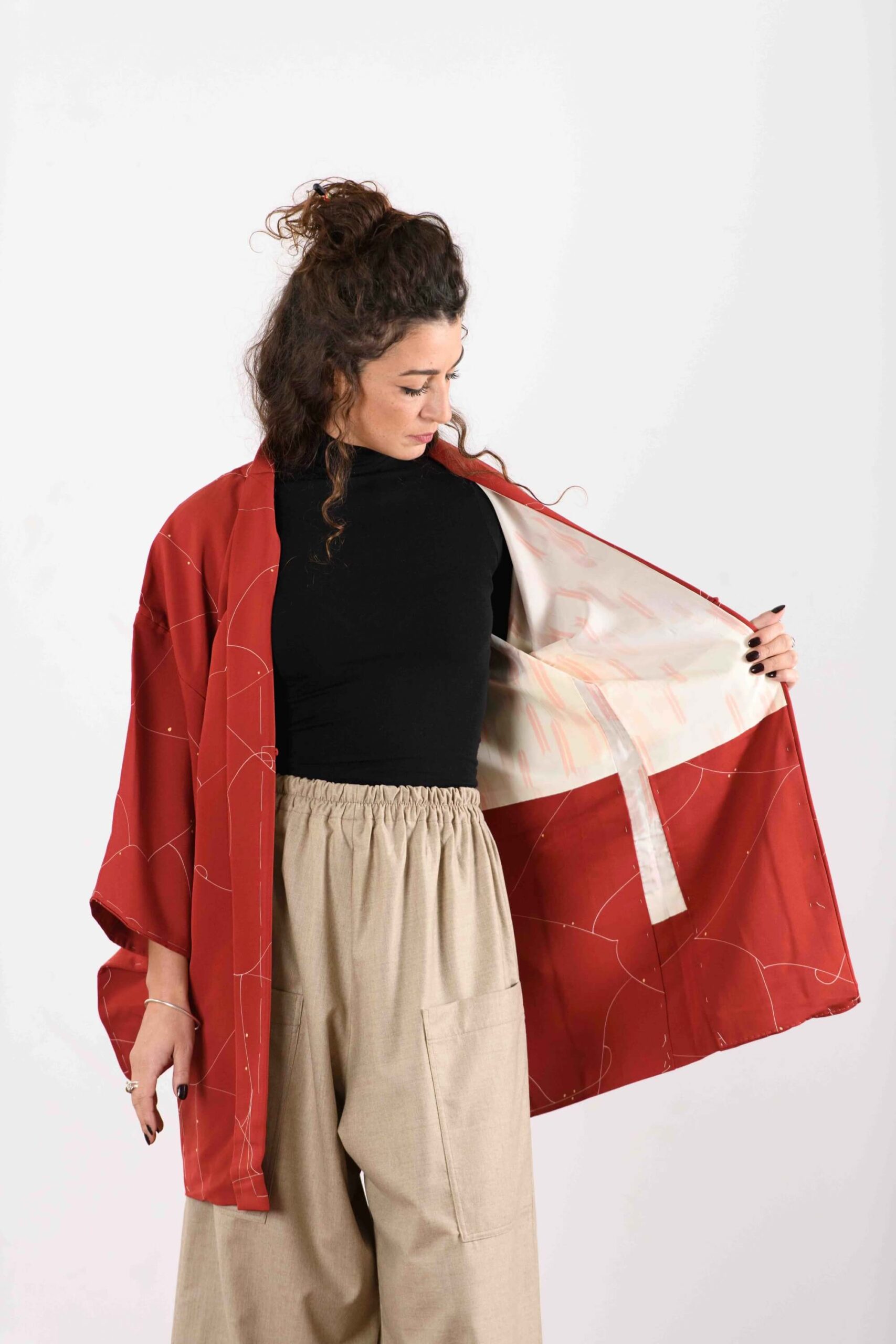 Giacca giapponese Haori “Hikari” – Respiro 呼吸 - immagine 3